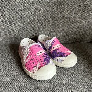 Toddler Girl Pink and Purple Native SlipOn Shoes